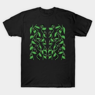 Green Creepers Plants with Yellow Flower T-Shirt